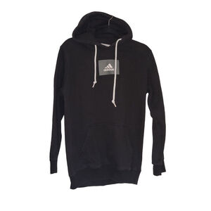 Men's Adidas Black Hoodie L with White Logo